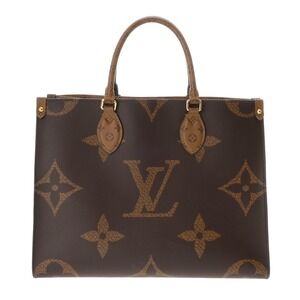 Louis Vuitton Monogram Reverse On the Go Brown Canvas Handbag